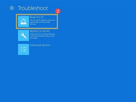 A person troubleshooting a Windows 11 laptop in a home office.