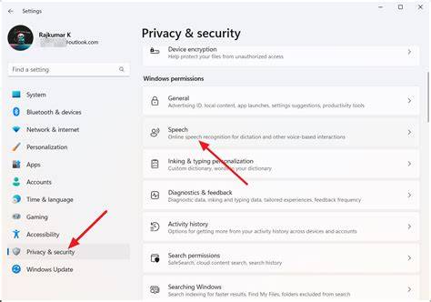 A user navigating through the Windows 11 settings on a computer.