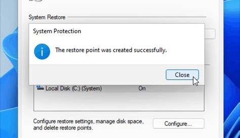 How to Create a System Restore Point in Windows 11