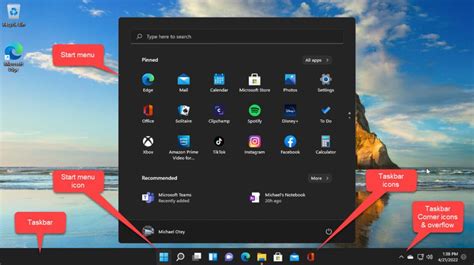 A user clicking on the Windows 11 taskbar with the Start Menu open.