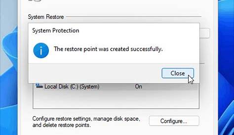 How to Create a System Restore Point in Windows 11