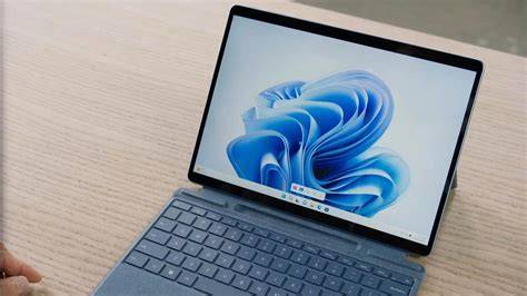 A close-up view of a Windows 11 laptop screen displaying the Narrator accessibility feature.