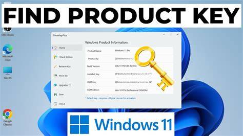 A close-up view of a product key being typed into the Windows 11 setup.