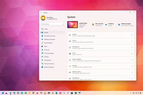 A laptop showing the Windows 11 settings menu on the screen.