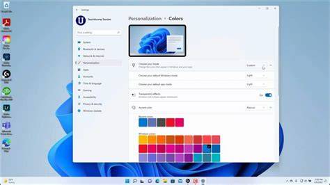 A Windows 11 personalization settings window showcasing theme options.