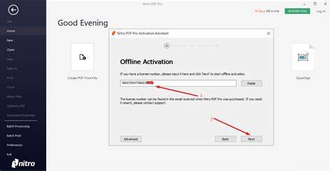 A person is engaged in a step-by-step process to activate software on their computer.